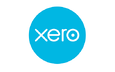 Xero logo with the word "Xero" in white lowercase letters inside a bright blue circular background, using a clean sans-serif font.