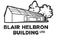 Blair Helbron Building Ltd logo featuring a black-and-white line drawing of a modern house with trees in the background
