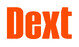 Dext logo with the word "Dext" in bold, title case orange letters, using a modern sans-serif font