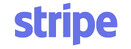 Stripe logo with the word "stripe" in bold, lowercase purple letters
