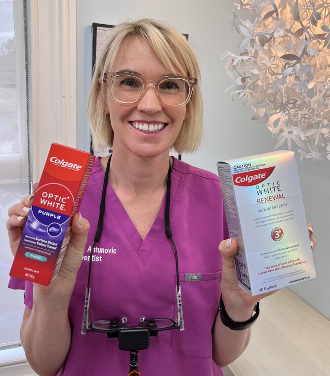 Examples of toothpaste for whiter teeth