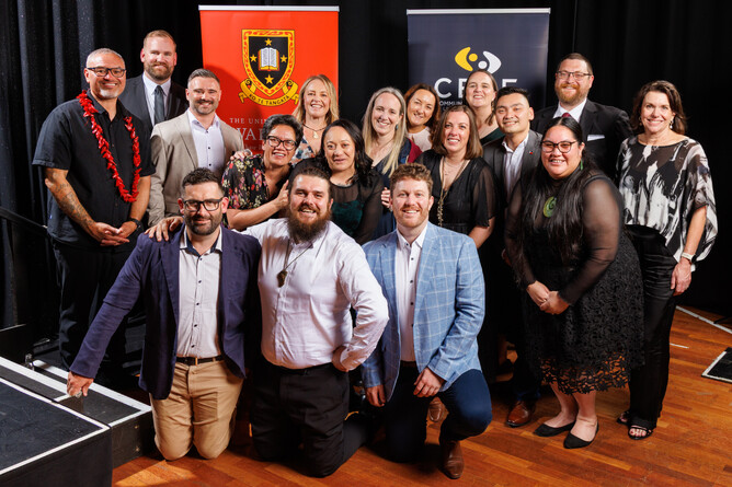 Front Row: Juan Gregan | Moses Simpson | Maison Carstensen 2nd Row: Willie Cuthers | Sam Tighe | Wai Crombie | Shay Whaiapu | Clare Frankhouser | Debbie Barham | Josephine Singh Back Rows: Scott McKenzie | Rebecca Montford | Stacey Ward | Laura Casey | Aldrin Arguelles | James Peers | Leigh Singers