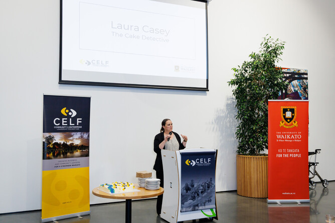 Laura Casey, The Cake Detective – CELF Class of 2025 - Photograph credit: BarkerPhotography