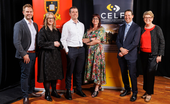 David Wiles (Trustee), Megan Campbell (CoChair), Graeme Geurts (Trustee), Simone Molenaar (Trustee), John Adams (CoChair) and Susan Trodden (past CoChair)