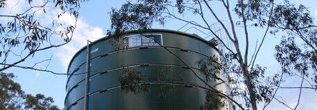 Potable water tank under construction