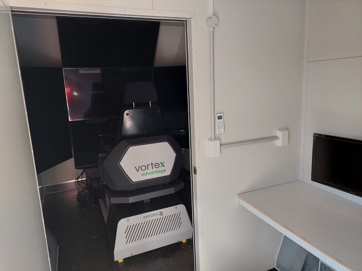 simulator trailer trailer