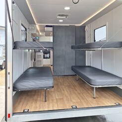 enclosed trailer with living area