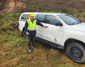 In the Ute with Dave Adams, Operations Manager, G White Logging