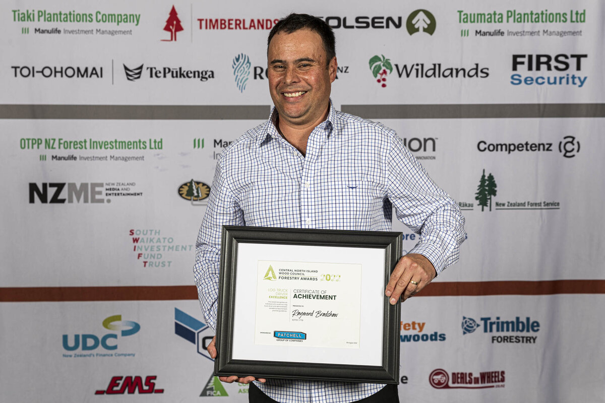 Log Truck Driver Excellence Raymond Bradshaw Forest Industry