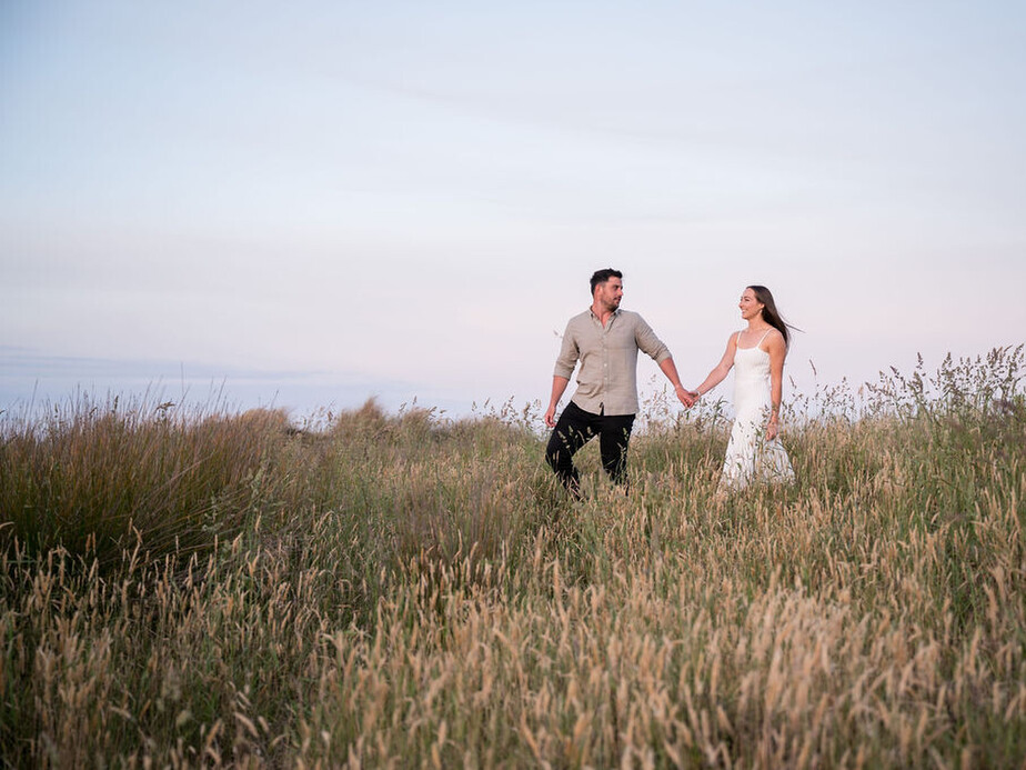 Engagement Shoot.  Couple walking through dunes.  In love.  Tauranga Photographer.  Tauranga Family Photographer.  Papamoa Family Photographer.  Family.  Bay of Plenty Photographer.