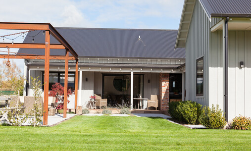 Garden and outdoor living of Aspin house