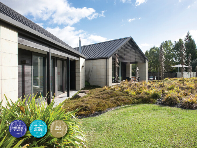 Te Awa house, local category winner, lifestyle award winner and gold award winner in 2015