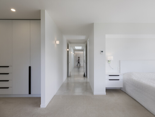 Bedroom and hallway of Meadowgreen house