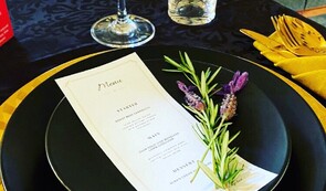 Romantic Restaurant Table Setting