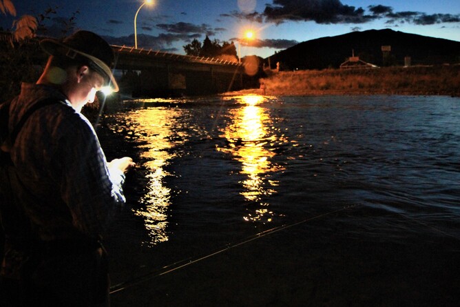 Turangi night fishing