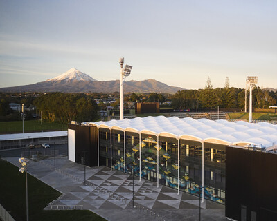 East Stand of Yarrow Stadium New Plymouth