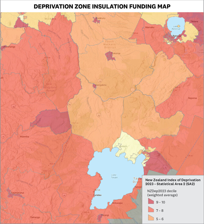 New Zealand Index of Deprivation 2023 - Statistical Area 2 (SA2) Map