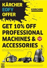 EOFY Sale - 10% off Karcher professional products