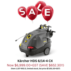 SOLD OUT!!!  - Karcher Hot water blasters on Sale