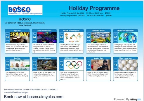 Holiday Programmes
