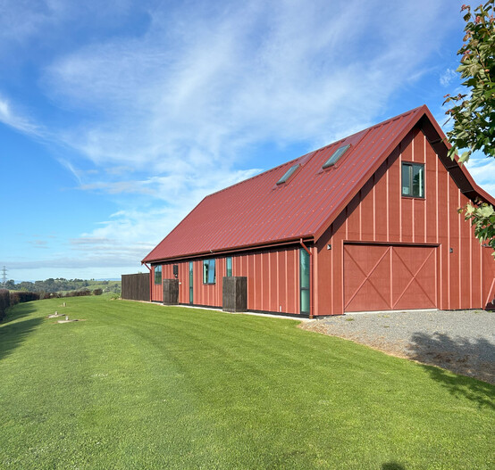 Red barn style house