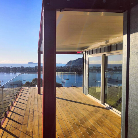 Ocean views from deck