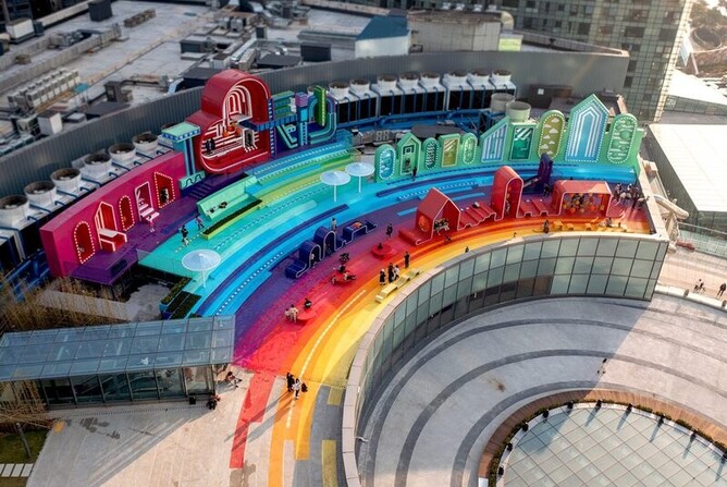 Over the Rainbow, Changsha, China, by 100 Architects. Credit: Rex Zou