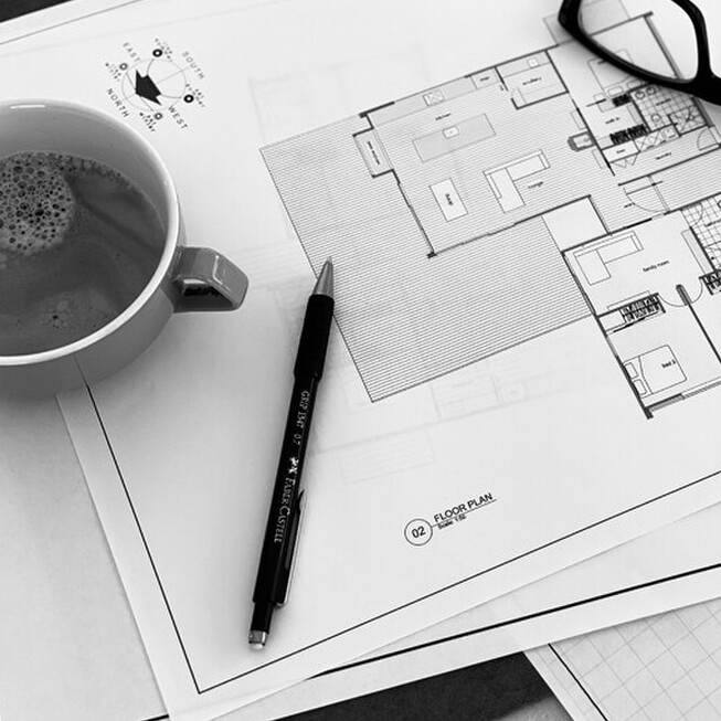 Architectural house design - floor plans