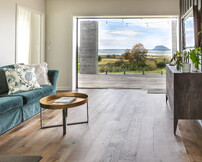 oak floor - pool house design