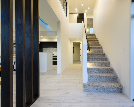 Papamoa 2 Storey spacious house design - vaulted entrance