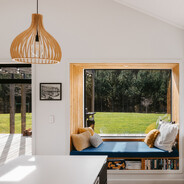 Indoor window box seat design