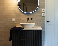 Pool house bathroom
