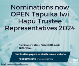 Tapuika Hapu Trustee Representatives 2024