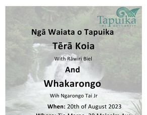 Waiata Wananga - Tēra Kōia