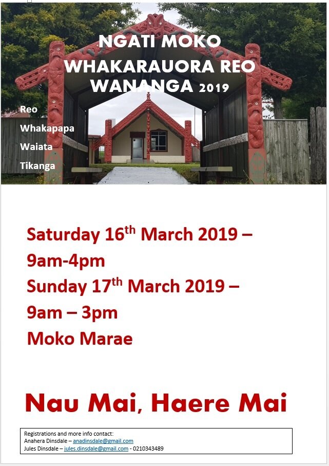 NGATI MOKO WHAKARAUORA REO | Tapuika Iwi Authority