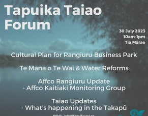 Tapuika Taiao Forum - 30 July 2023