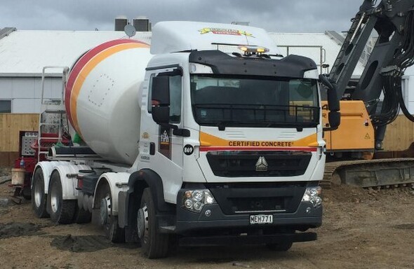 Photo of several trucks parked in Truckworks Mount Maunganui workshop