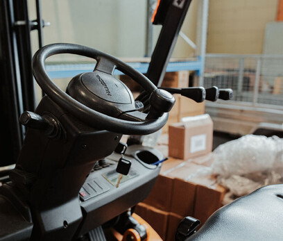 Forklift duties at HQ
