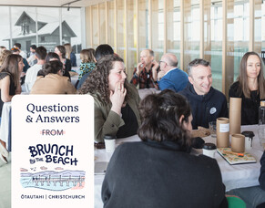 Navigating business as a designer - Q&amp;A from Brunch by the Beach Christchurch