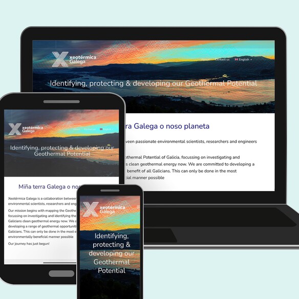 Xeotérmica Galega responsive website