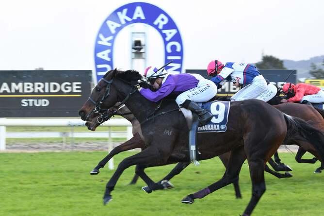 Elen Nicholas wins the Championship Final ($60,000) at Ruakaka onboard Reinstatement