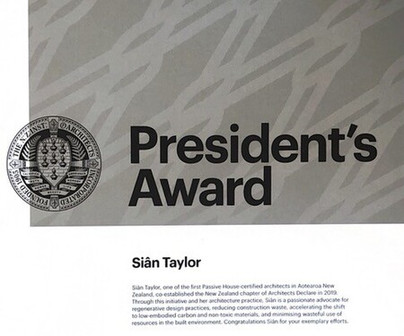 NZIA Presidents Award 2024 - Sian Taylor