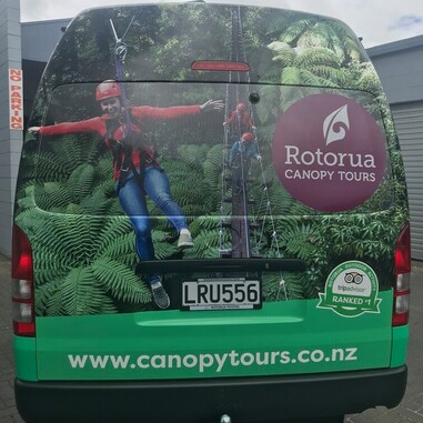 vehicle graphic signage by JK Signs in Rotorua