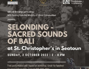 Free Performance and Hands on workshop Sunday Oct 2, 2 - 4pm