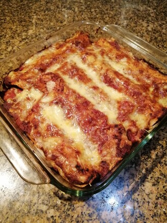 an at-home lasagna, made during lockdown Level 4