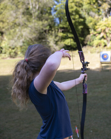 Archery activity at Tui Ridge