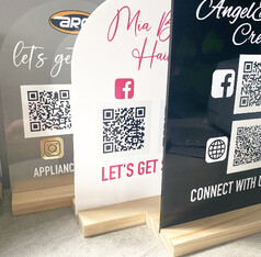 Acrylic Counter Signs