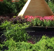 Ben Hoyle Design - ''You & Me, Us & Them". Representing NZ this garden explored ideas of perception, values and where we stand in the modern world.