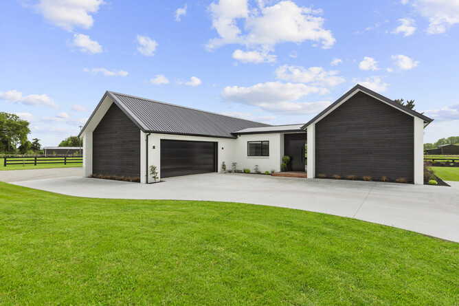 Building on a Lifestyle Section waikato design and build new home award winning builders rural build Architectural