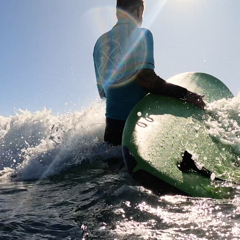 Live for more – surf therapy for at-risk youth received a donation from Trinity Lands